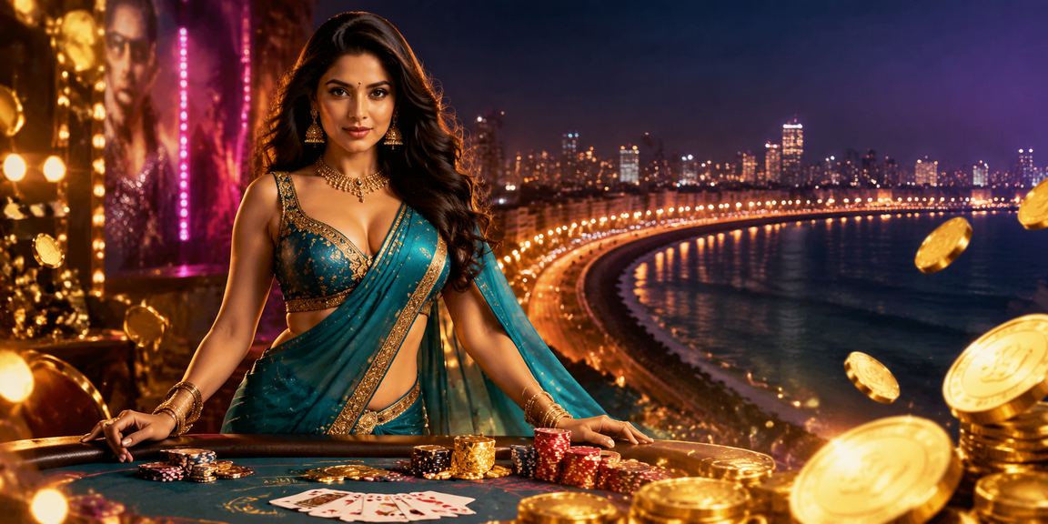 Teen Patti game player on marine drive Mumbai enjoying casual evening with mobile